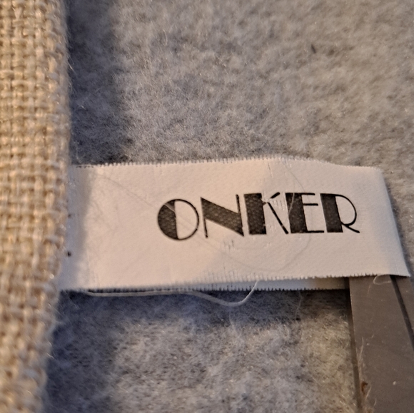 Onker Linen Cotton Square Coastal Beach Throw Pillow Cover 18" x 18" - Picture 4 of 8